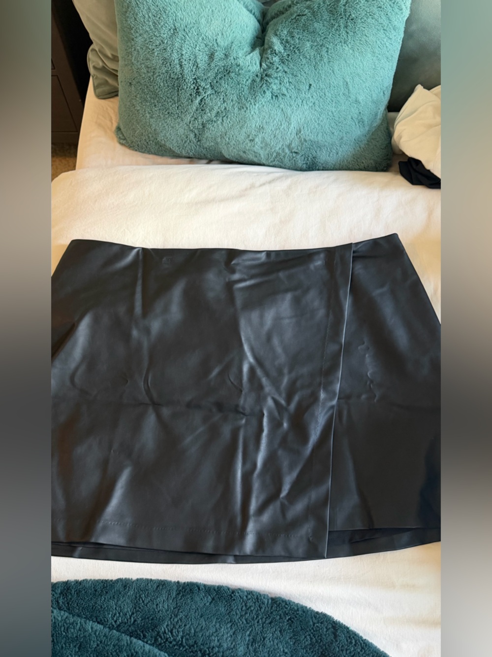 Old Navy Black Faux Leather Mini Skirt